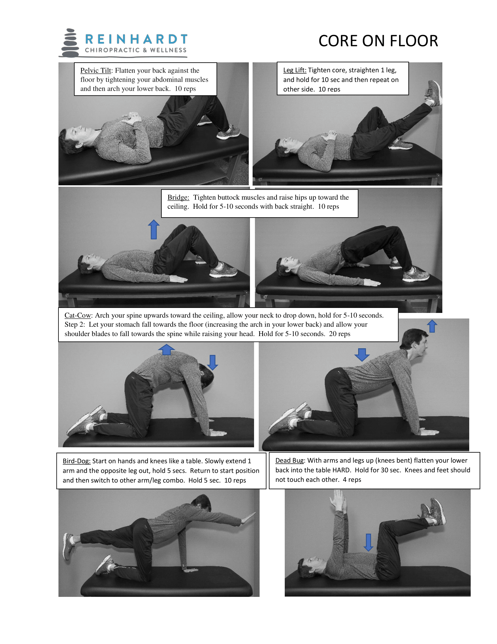 AtHome Core Exercises To Do During Quarantine Reinhardt Chiropractic