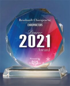 Reinhardt Chiropractic was awarded the Denver Crystal award for best Denver Chiropractors of 2021.