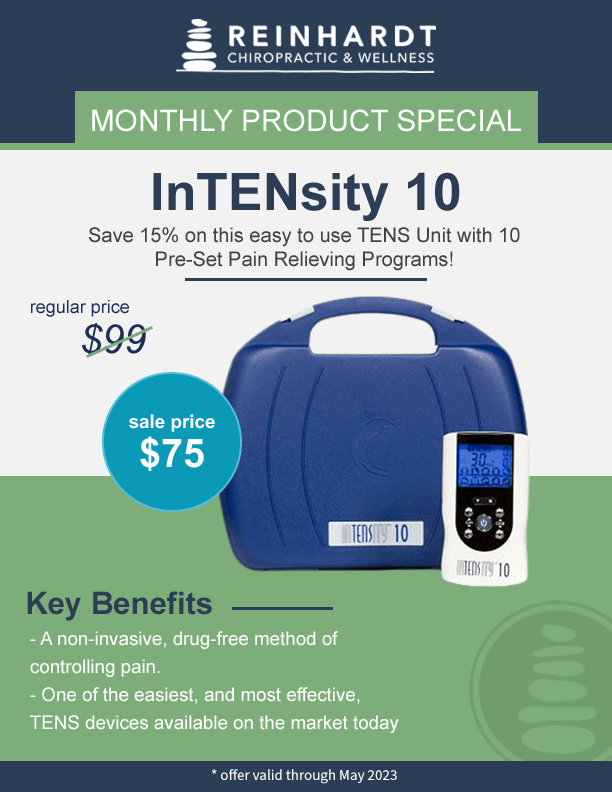 InTENSity 10: Easiest to Use TENS Unit with 10 Pre-Set Pain Relieving  Programs